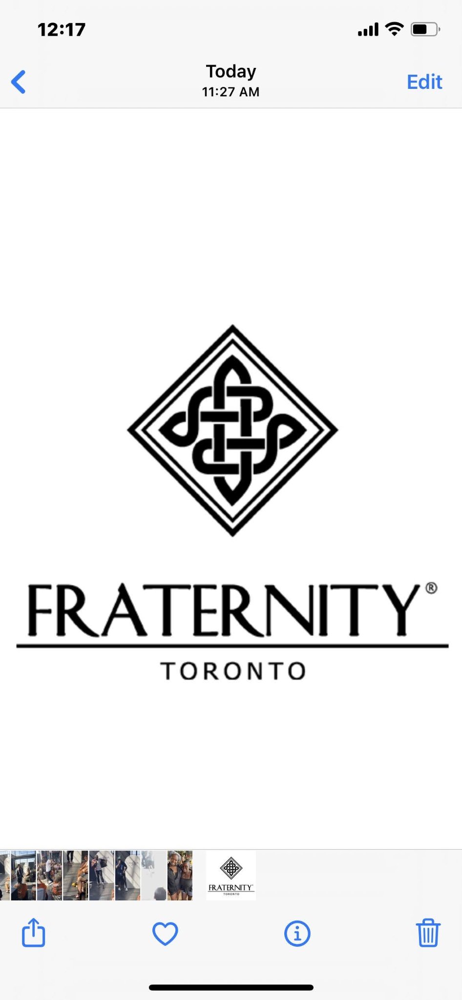Fraternity Toronto logo